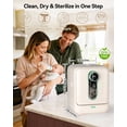 thumbnail image 4 of Baby Bottle Washer and Sterilizer and Dryer, 131-167°F High Temperature Sterilize for Baby Stuff, 3.2L Water Tank to Clean Bottles, Pump Part &Pacifiers&Bowl, Newborn Parents One-Hand Operation, 4 of 8