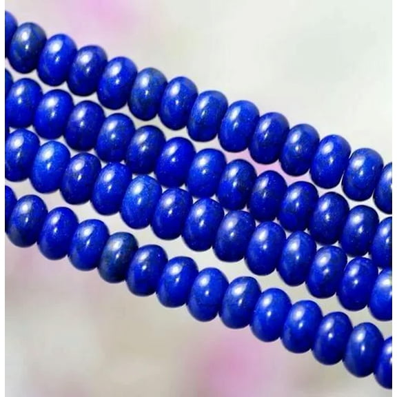 GKNET 5x8mm Navy blue Turkey Turquoise Gemstones Abacus Loose Beads 15inch##QF41