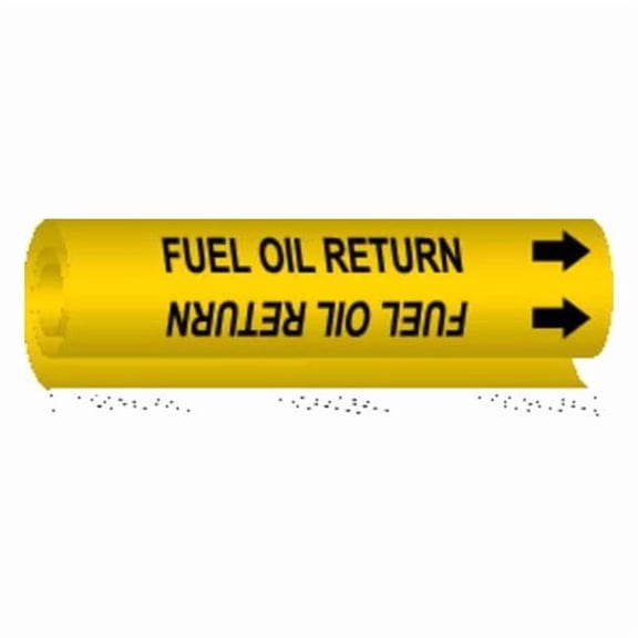 Brady Pipe Mrkr,Fuel Oil Return,1-1/2to2-3/8In, 5696-I 5696-I