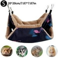 thumbnail image 5 of Ferret Chinchilla Hammock, 34X34Cm Small Pet Hammock Rabbit Hammock Soft Double Layer Hammock For Hamster Chinchilla Guinea Pig Rat Mouse Squirrel Hedgehog Small Animal, 5 of 5