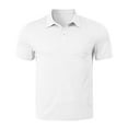 thumbnail image 4 of Shirts for Men Cotton Pique Short Sleeve Golf Shirts with Pocket Classic Casual Moisture Wicking s, 4 of 5