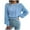 Blue, variant on Fall Clothes, Ropa De Invierno Para Mujer Outfits Cowl Hoodie Tunic Women's Autumn Winter Top Ins Style Casual Lantern Sleeve Knitted Sweater And Top Casual Lantern Sweater Neck (S, Blue) TBKOMH