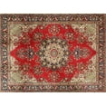 thumbnail image 1 of Ahgly Company Machine Washable Indoor Rectangle Traditional Tomato Red Area Rugs, 4' x 6', 1 of 7