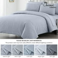 thumbnail image 5 of Chezmoi Collection Liam 7-Piece Silver Gray Bed in a Bag King Comforter Set with Sheets Medallion Embossed Bedding Set, 5 of 9