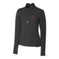 thumbnail image 2 of Women's Cutter & Buck Black Alabama Crimson Tide Traverse Stretch Quarter-Zip Pullover Top, 2 of 3