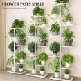 thumbnail image 6 of 4-Tier Display Shelf Flower Pots Rack Plant Stand Potting Ladder Planter Stand Heavy Duty Storage Shelving Rack for Potted Plants, 6 of 8