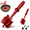 Red, variant on Meat Chopper for Ground Beef - Hamburger Chopper Utensil,Nylon Hamburger Chopper Utensil,Masher & Smasher Meat,Non Stick Mix Chopper for Kitchen Tool (Green)