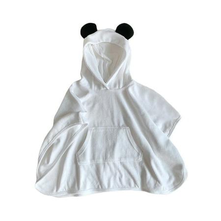 

Toddler Boys Girls Hooded Beach Towel Soft Animal Cape Pool Poncho Quick Dry Absorbent Bathrobe