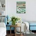 thumbnail image 4 of Inspirational Wall Art Family Rules Canvas Pictures Motivational Quotes Canvas Wall Decor Flower Artwork Teal Painting Prints for Living Room Bedroom Office Home Decor Ready to Hang 12" x 16", 4 of 5