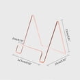 thumbnail image 4 of Giaone Tablet Book Newspaper Rack Metal Magazine Holder Rack Geometric Storage Stand, 4 of 11