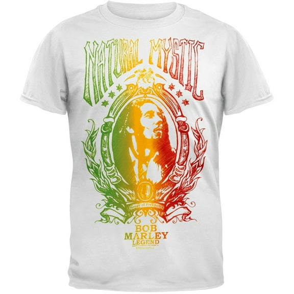 Bob Marley Men's Natural Mystic Short Sleeve T Shirt
