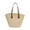 Khaki, variant on Straw Beach Bag for Women | Large Woven Summer Shoulder Tote Purse | Khaki Polyester PU | Zipper Closure | 17.3"x11.4" | Travel, Shopping, Beach, Gift