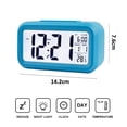 thumbnail image 2 of Rechargeable silent snooze smart luminous electronic alarm clock, made of plastic, 2 of 5