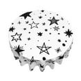 thumbnail image 3 of YFYANG 60 inch Round Table Cloth, Reusable Polyester Cartoon Star Doodle Table Cover for Indoor Outdoor Kitchen Restaurant Table Decoration Tablecloths, 3 of 8