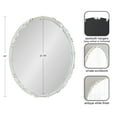 thumbnail image 2 of Kate and Laurel Brynley Decorative Wall Mirror, White 24" Diameter, 2 of 9