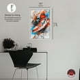 thumbnail image 5 of Colorful Splatter Sneaker Canvas Wall Art by Notoriart, White Floater Frame, 17" x 25", 5 of 7