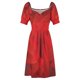thumbnail image 5 of Vestido de manga corta con flores rojas Vestido de mujer Vestido largo mujer para mujer verano, 5 of 7