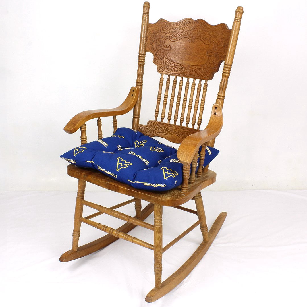 West Virginia Mountaineers Rocker Pad - Chair Cushion