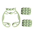 thumbnail image 3 of Masajeador de tejido profundo con 24 ruedas para fascia, ideal para equipos de musculación. verde, 3 of 9