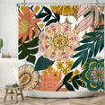thumbnail image 2 of Tchckioa Boho Retro Shower Curtain for Bathroom,Waterproof and Privacy Hooks Bath Curtain,72x72, 2 of 6