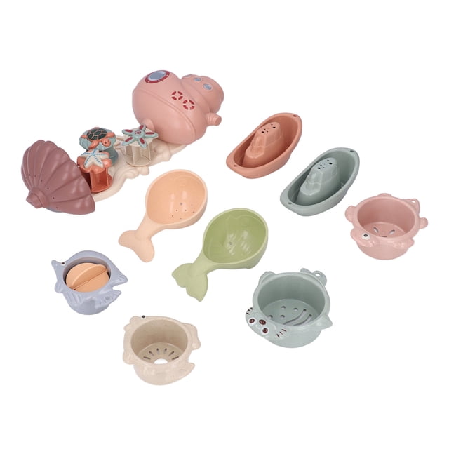 Juguetes para la ducha y la bañera Jadeshay Juguetes giratorios de dibujos animados para el baño