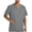 Gray, variant on Scrub top for Men, V-Neck with Pockets Soft and Breathable Short Sleeve Workwear Shirts Black Size M