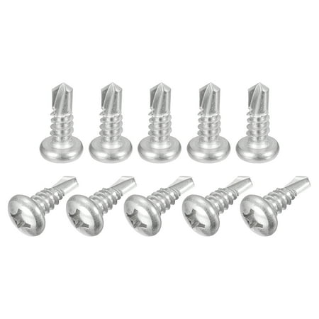 

#14 x 3/4 Self Drilling Screws 50 Pack Phillips Pan Head Self Tapping Screws