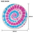 thumbnail image 6 of Pink Blue Tie Dye Spiral Round Tablecloth 60"x60",Wrinkle Wipeable Table Cloth for Kitchen Dining Room Picnic Patio Party, 6 of 6
