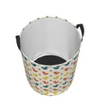 thumbnail image 3 of Daiia Colorful Squirrel Round Laundry Basket with Handles Thickened Waterproof Circular hamper,Dirty Clothes Storage Basket for Bedroom,Bathroom,College Dorm-Small, 3 of 8