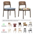 thumbnail image 2 of Kdxio Chair Seat Covers Travel Animals Print Chair Covers for Dining Room Square Washable Chair Protector Seat(Four Pieces), 2 of 5