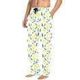 thumbnail image 2 of Summer Lemon and Leaves joogoo Men's Pajama Pants Cotton Long Sleepwear Lounge Pants L, 2 of 7