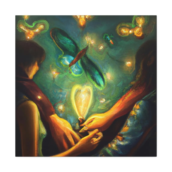 Love Fireflies Glowing - Canvas
