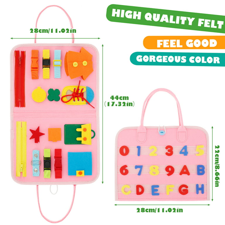 Montessori Busy Board Bag Toddler Learning Travel Toys Develop Fine Motor  and Basic Life Skills For Preschool Early Toys - AliExpress