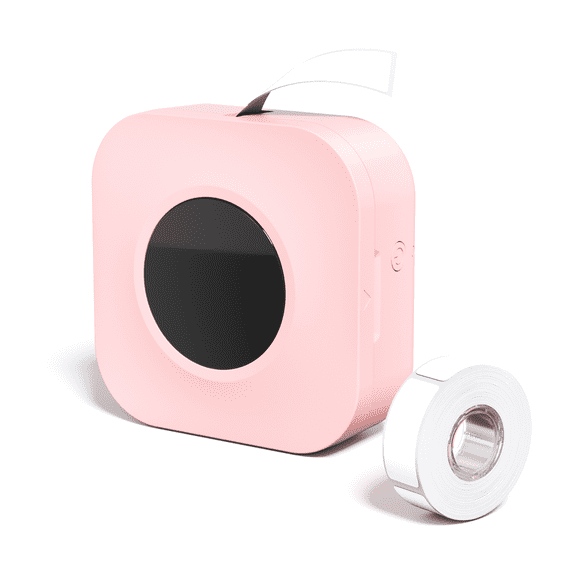 Phomemo Q30S Simplify Labeling with the Bluetooth Mini Label Maker Machine - Perfect for Office, Home, and Organizing - Includes 1 Rolls of Label Tape - Multiple Templates and Easy-to-Use (Pink)