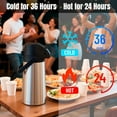 thumbnail image 3 of Airpot Coffee Carafe with Pump/Lever Action, 64oz/1.9L Hot Water Carafe, Insulated Stainless Steel Airpots, Thermal Carafe Beverage Dispenser, Tea Flask, Cocoa Dispenser for Parties, Camping, 3 of 9