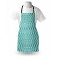 thumbnail image 3 of Retro Apron Abstract Ornaments with Black Dots Inside Floral Motifs Symmetrical Tile, Unisex Kitchen Bib Apron with Adjustable Neck for Cooking Baking Gardening, Pale Blue Black White, by Ambesonne, 3 of 3