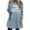 01 Blue, variant on YES,I'M ALWAY FREEZING Fuzzy Flannel Sweatshirts for Women Casual Fleece Pullovers Loose Crewneck Long Sleeve Tunic Tops