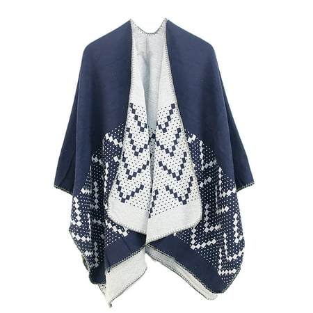 

Dadaria Shawl Wraps for Women Winter Warm Oversized Printing Blanket Cape Wraps Shawl Cardigans Khaki 130x150cm Women