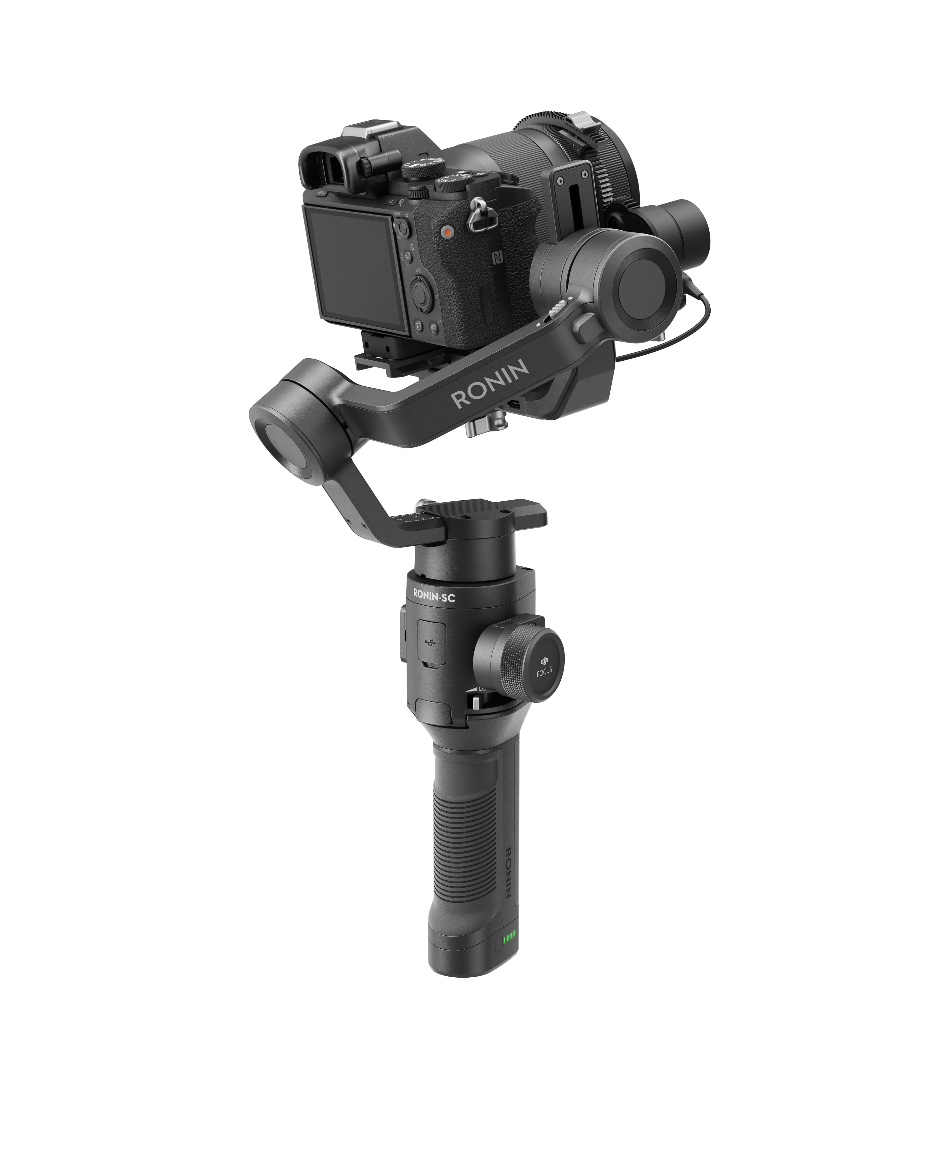 DJI Ronin-SC Lightweight Gimbal, 3-Axis Single-handed Stabilizer for  Mirrorless Cameras, Compatible with Sony, Nikon, Canon, Panasonic,  FUJIFILM, 