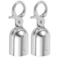 thumbnail image 3 of SHISUYAN 1 Set Of Stainless Steel Cord End Snap Hook Rope End Caps Guardrail Rope Connector Metal Wire End Caps Cord End Stopper Rope End Hook, 3 of 8