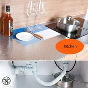 Luxtrada Roll Big Size Waterproof Oil Proof Aluminum Foil Sticker Self Adhesive Wallpaper Kitchen Stove Wall Sticker