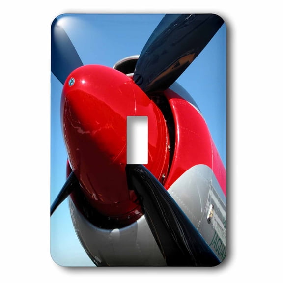 3dRose, Propeller Airplanes Photography, single toggle switch