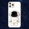 thumbnail image 1 of 3D Plating Astronaut Hidden Stand Case Cover Cute Astronaut Stand Phone Case para IPhone 12Pro TPU Cover, 1 of 3