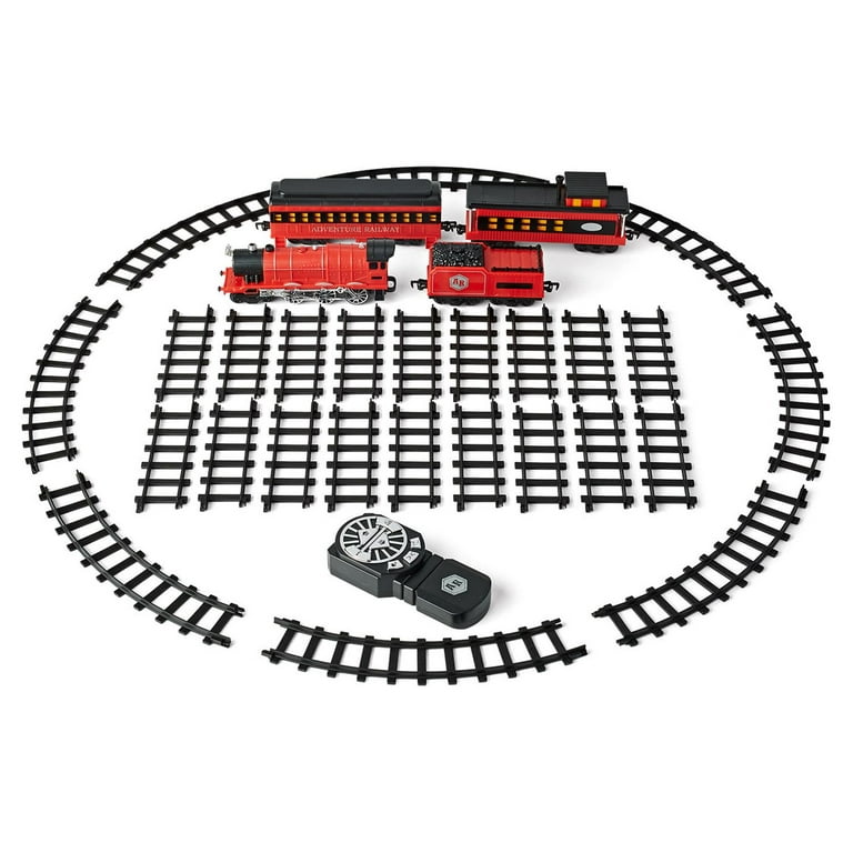 Adventure Force Remote Control Railway Model Train Set, 31 Pieces