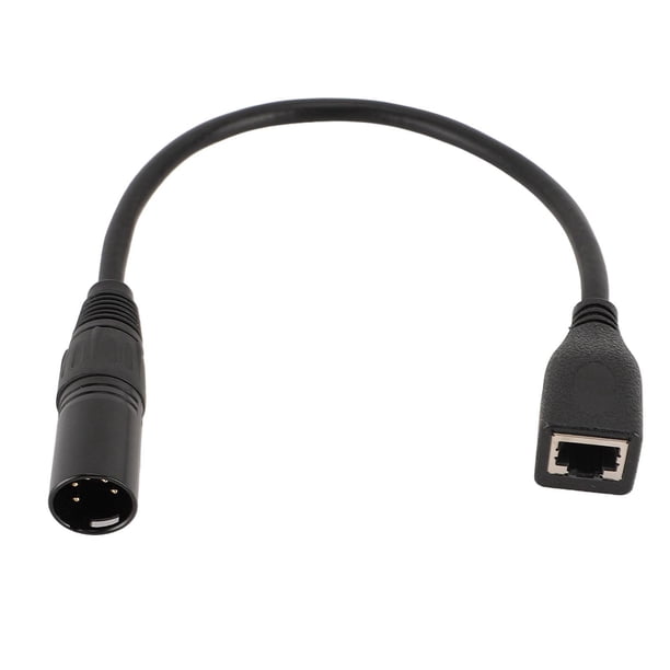 Xlr macho un cable rj45 femenino, xlr 5 pin a rj45 adaptadores dmx 1 ft de sonido universal hifi 22 awg brotoado para la serie serie dmx series de controlador