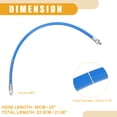 thumbnail image 4 of Manguera flexible para pistola de engrase NPT, Universal, 20 pulgadas, 1/8 ", extensión de manguera de engrase flexible para remolque, antideslizante, Metal azul, 1 ud., 4 of 7