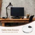 thumbnail image 5 of Uxcell 2Pack 3-5/32"(80mm) Cable Hole Cover ABS Desk Cable Wire Cord Grommet, Silver, 5 of 6