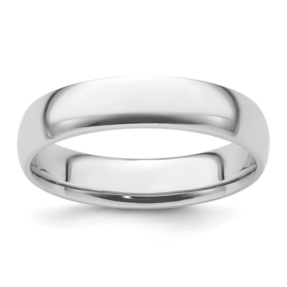 Platinum 5mm Lightweight Comfort-Fit Wedding Band Size 10