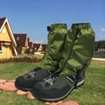 thumbnail image 2 of Dytern Winter,1 Pair Snow Gaiters Lightweight Waterproof Ankle Gaiters for Outdoor Hiking Walking Climbing (Dark Green), 2 of 10