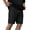 Black, variant on Besolor Men's Shorts Summer Lightweight Casual Thin Breathable Elastic Waist Drawstring Workout Running Knee Length Shorts with Pocket(X-Large,White)